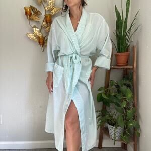 Vintage Striped Lightweight Robe